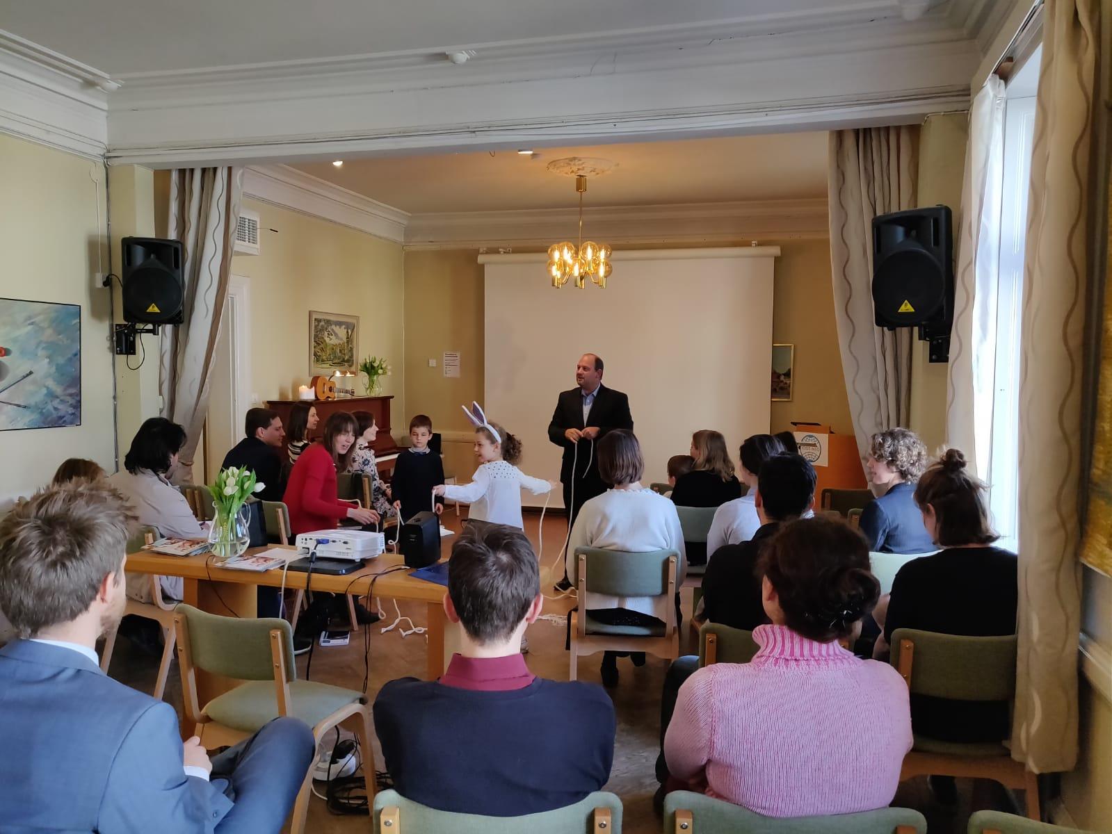 Gudstjänst i Adventistkyrkan i Lund